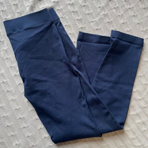 Active USA Women’s Navy Blue Ponte Leggings Sz L​ - Picture 3 of 8